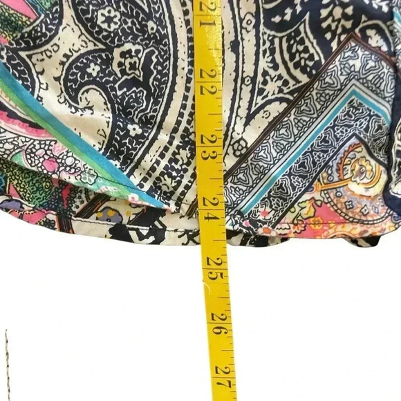Lauren Ralph Lauren Women’s Button Up Colorful Paisley Blouse 3/4 Sleeve Medium - Picture 9 of 9